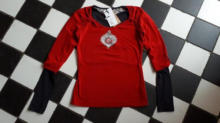 Nono Nononsense shirt longsleeve nieuw wijnrood maat 152, Kinderen en Baby's, Kinderkleding | Maat 152, Nieuw, Meisje, Shirt of Longsleeve