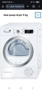 Zgan BOSCH droger A++ EXCLUSIV 9kg Warmtepomp WTW87590NL/02, Witgoed en Apparatuur, Wasdrogers, Ophalen, Overige typen, 8 tot 10 kg