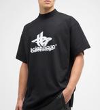 ORIGINEEL BALENCIAGA 3D LAYERED SPORTS TSHIRT ZWART HEREN L, Ophalen of Verzenden, Zo goed als nieuw, Maat 52/54 (L), Zwart