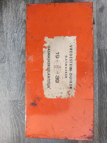 Gasmasker Nederland 1939 Vredestein-Duiker beschikbaar voor biedingen