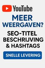 Klaar met lage views? Ik maak jouw YouTube video beter vindb, Verzenden, Beta, Nieuw, Overige niveaus