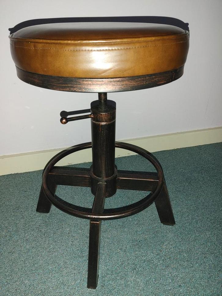 CLP Hocker Destin krukken 5 stuks, Huis en Inrichting, Krukjes, Nieuw, Staal, In hoogte verstelbaar, Ophalen