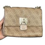 GUESS Vegan leather crossbody bag, Ophalen of Verzenden, Zo goed als nieuw, Beige, Schoudertasje