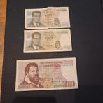 Oude Belgische franc bankbiljetten : 20 (2x) en 100 francs, Postzegels en Munten, Bankbiljetten | België, Verzenden, Setje