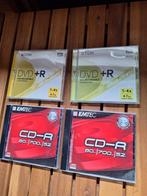 Schijven DVD+R en CD-R - TDK & Emtec, TDK, Emtec, Herschrijfbaar, Nieuw, Ophalen of Verzenden
