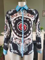 Made in Italy zwarte print top blouse 38 M 40 Gratis verzend, Kleding | Dames, Blouses en Tunieken, Maat 38/40 (M), Made in Italy