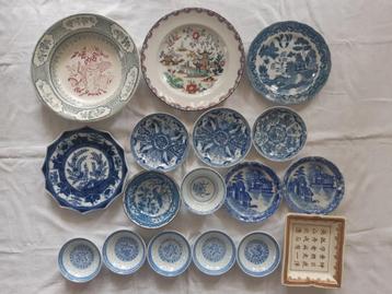 Servies los, wandborden: Chinese borden, kommetjes e.d. beschikbaar voor biedingen