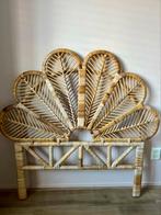Rotan hoofdbord bed Leo & Moon, Huis en Inrichting, Slaapkamer | Bedden, Ophalen, 90 cm, Eenpersoons, Zo goed als nieuw