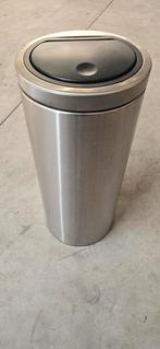 Brabantia Touch Bin 30 liter prullenbak, Huis en Inrichting, Ophalen, Gebruikt, Rvs, 50 tot 75 cm