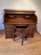 Te koop prachtig donker eiken secretaire, Huis en Inrichting, Donker eiken secretaire, Zo goed als nieuw, Ophalen