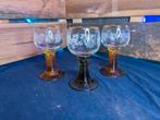 Vintage Luminarc Wijnglazen Set van 3, Huis en Inrichting, Glas of Glazen, Gebruikt, Ophalen of Verzenden, Glas