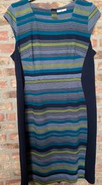 TU! Super mooie jurk, als nieuw! Blauw groen strepen  42. 44, Blauw, Maat 42/44 (L), TU, Ophalen of Verzenden