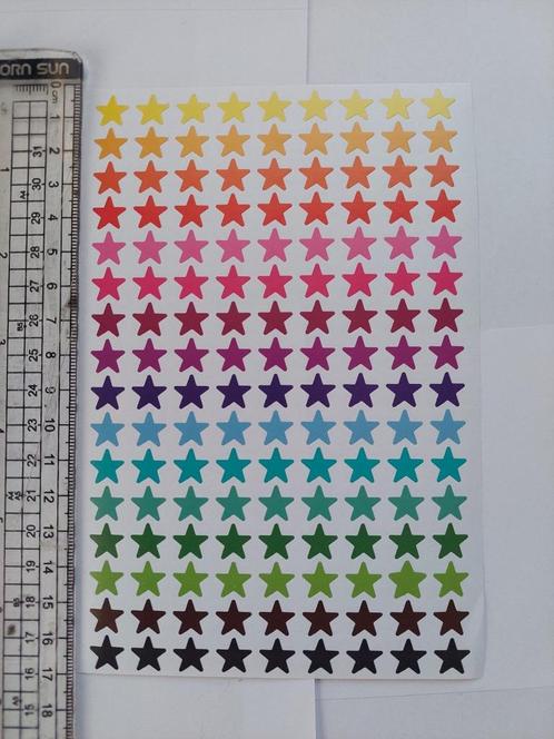 Vel sterren stickers, Hobby en Vrije tijd, Scrapbooking, Nieuw, Versiering of Embellishment, Overige merken, Ophalen