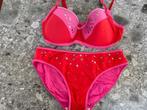 Marlies Dekkers voorgevormde bikini 75D/M rood/roze, Kleding | Dames, Badmode en Zwemkleding, Marlies Dekkers, Bikini, Zo goed als nieuw