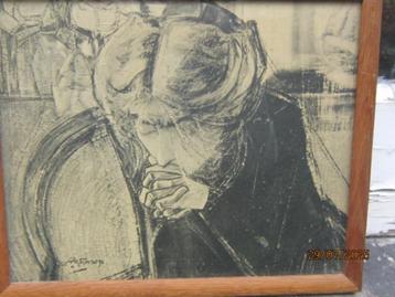Jan Toorop, Tek/Litho, Miek Janssen in Gebed in lijstje beschikbaar voor biedingen
