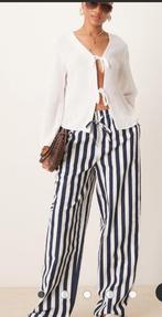 Zwart wit gestreepte pantalon Asos curve xL-xxl casual broek, Overige kleuren, Maat 46/48 (XL) of groter, Nieuw, Ophalen of Verzenden