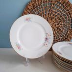 Royal Epiag, 7 vintage ontbijtborden met bloemmotief, Antiek en Kunst, Ophalen of Verzenden