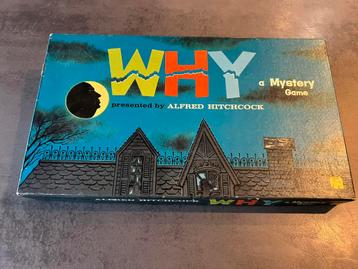 Vintage WHY a mystery game presented by Alfred Hitchcock beschikbaar voor biedingen