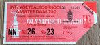Toegangskaartje van het Amsterdam 700 toernooi, Ophalen of Verzenden, Gebruikt, Ajax