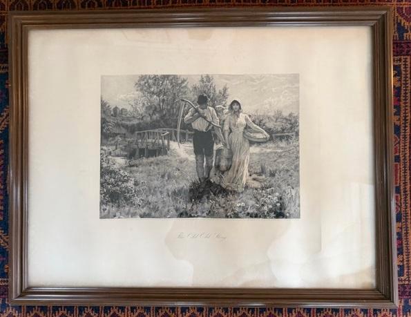 ETS Etched by A. Mongin - Painted P.Tarrant Nr.16a jdu, Antiek en Kunst, Kunst | Etsen en Gravures, Ophalen