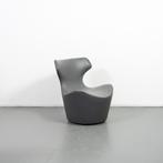 5x B&B Italia Piccola Papilio Fauteuil + Hocker Grijs Leer, 75 tot 100 cm, Ophalen of Verzenden, Zo goed als nieuw, Metaal