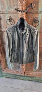 G-Star RAW Leren Jas - Maat M - Grijs, Maat 38/40 (M), Ophalen of Verzenden, G-Star, Grijs