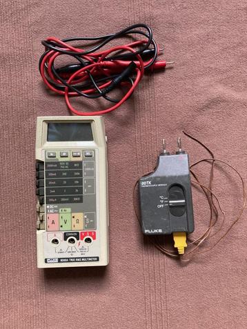 Profesionele Fluke 8060A Multimeter+TK80 Thermokoppelmodule beschikbaar voor biedingen