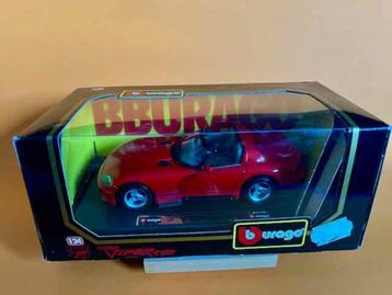 Burago		Dodge Viper  rt/10 - rood	1/24 beschikbaar voor biedingen
