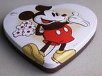 Mickey Mouse Disney trommel hartvormig, Ophalen of Verzenden, Mickey Mouse, Nieuw, Beeldje of Figuurtje