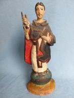 Goa – Heilige met boek beeld in hout - 18e - 19e eeuw, Ophalen of Verzenden