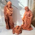Kerstgroep rode klei uit 1954,gesigneerd P.S ,jozef 30 cm, Antiek en Kunst, Ophalen of Verzenden