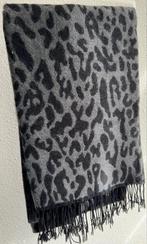Leopard zwart met grijs sjaal, Ophalen, Nieuw, Sjaal