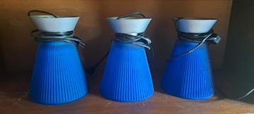 3 Blauwe IKEA Hanglampen beschikbaar voor biedingen