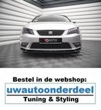 Maxton Spoiler Voorspoiler Lip Splitter Voor Seat Leon MK3, Auto diversen, Verzenden