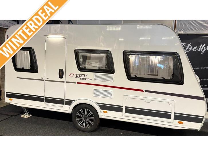 Dethleffs C'Go Edition 415 QL incl. mover en porto luifel, Caravans en Kamperen, Caravans, Bedrijf, tot en met 4, 1000 - 1250 kg