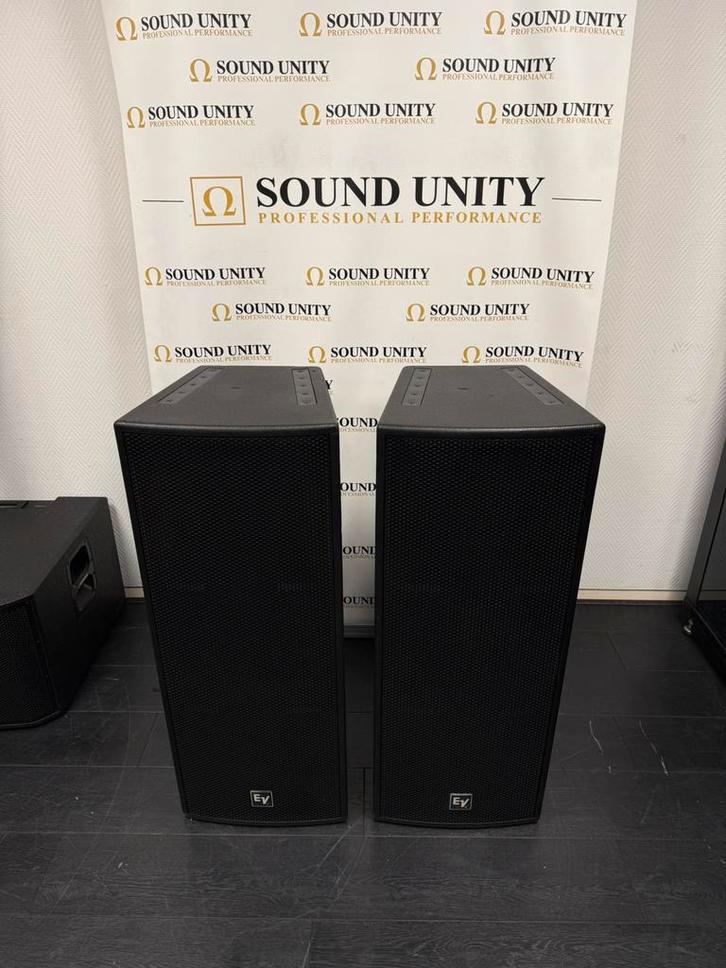 EV - Electro Voice RX212/75 incl. flyware & transporthoezen, Audio, Tv en Foto, Luidsprekers, Zo goed als nieuw, Front, Rear of Stereo speakers