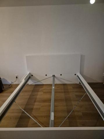 Bedframe Ikea Malm 160x200 4 lades lattenbodem bamboo matras - afbeelding 3
