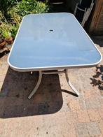Gratis tuintafel 1.00 x 1.50 m. Hoogte 75cm, Tuin en Terras, Tuintafels, Ophalen, Gebruikt, Rechthoekig, Aluminium