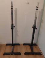 CLP Squat rack - Haltersteunen - Fitness - zwart, Huis en Inrichting, Woonaccessoires | Kapstokken, Ophalen of Verzenden, Metaal