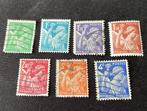 1944 Frankrijk Iris Yvert 649 tm 652 en 654 tm 656 gebruikt, Verzenden, Gestempeld