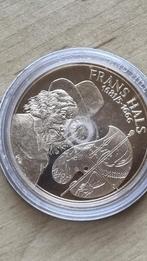 Een vergulde koperen penning van Frans Hals., Ophalen of Verzenden, Overige materialen, Nederland