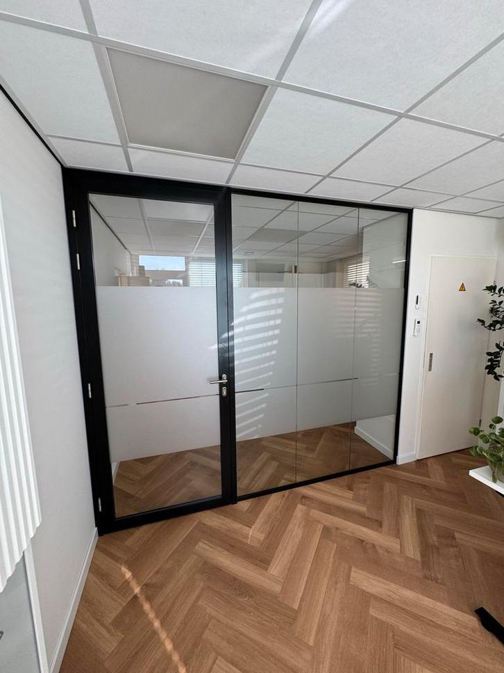 Glazen scheidingswand voor Kantoor of Thuis, Doe-het-zelf en Verbouw, Glas en Ramen, Zo goed als nieuw, Overige typen, 160 cm of meer
