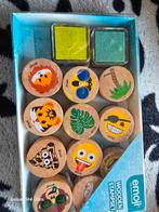 Emoji Houten Stempelset - bijna compleet, Ophalen, Gebruikt, Houten stempel
