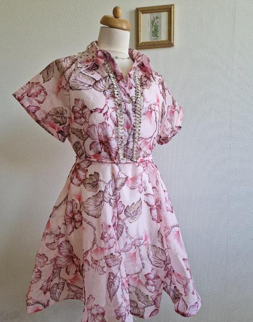 Jurk, Kleding | Dames, Jurken, Nieuw, Maat 38/40 (M), Roze, Onder de knie, Verzenden