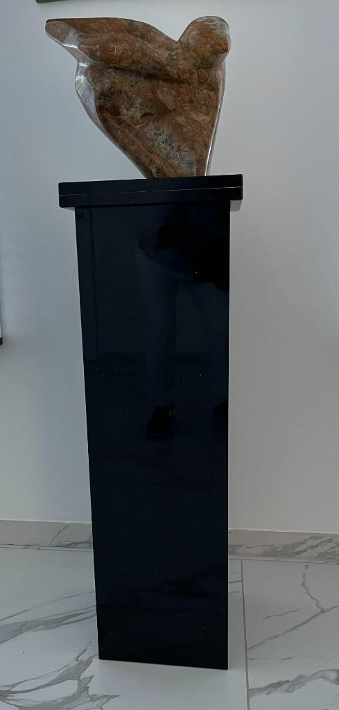 Zuil Zwart Graniet     hoog 92 cm  breed 26 x 26 cm., Huis en Inrichting, Woonaccessoires | Zuilen en Pilaren, Nieuw, Ophalen