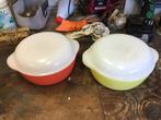 2 gave Argopal dekschalen/ovenschalen met deksel., Ophalen, Gebruikt, Glas