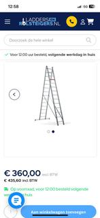 Altrex 2 x 14 ladder zeer netjes !!, Ophalen, Zo goed als nieuw, Ladder, Opvouwbaar of Inschuifbaar