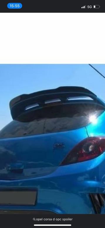 GEZOCHT opel corsa d OPC spoiler (het liefts opc blauw) beschikbaar voor biedingen