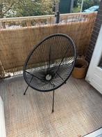 Zwarte tuinstoel 2x, Ophalen, Gebruikt, Zwart, Metaal