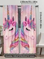 Eenhoorn Gordijnen Set - 130x210cm, 200 cm of meer, Nieuw, Ophalen of Verzenden, Overige kleuren